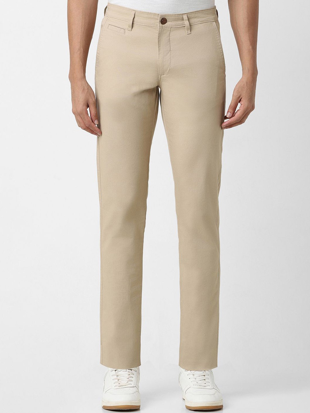 

Van Heusen Sport Men Mid-Rise Slim Fit Trousers, Khaki