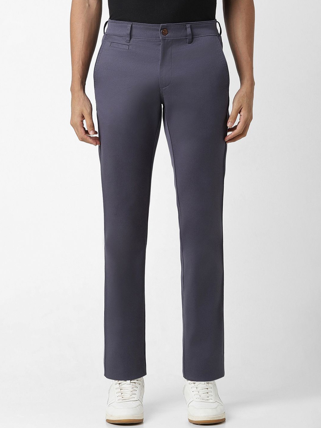 

Van Heusen Sport Men Mid-Rise Slim Fit Trousers, Grey