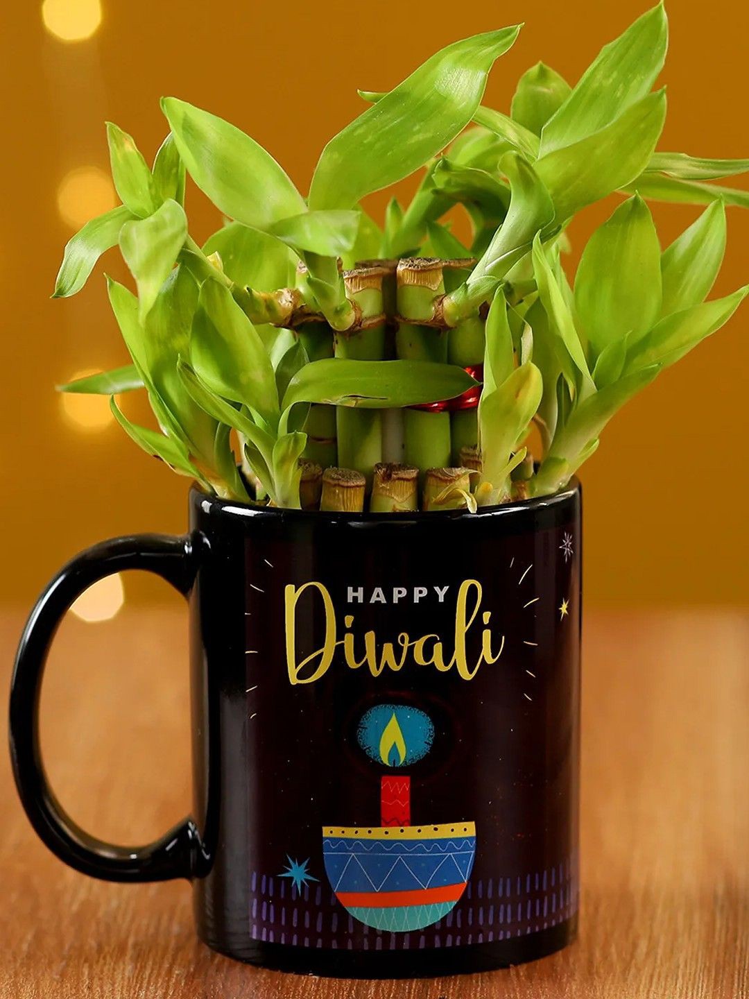

fnp Green Bamboo Plant With Mug