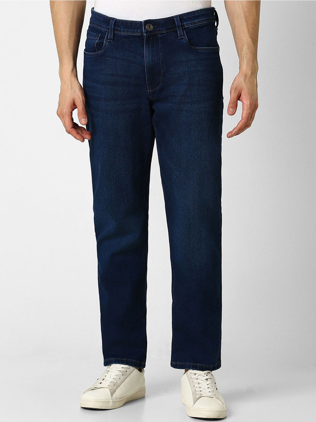 

VAN HEUSEN DENIM LABS Men Mid-Rise Clean Look Jeans, Navy blue