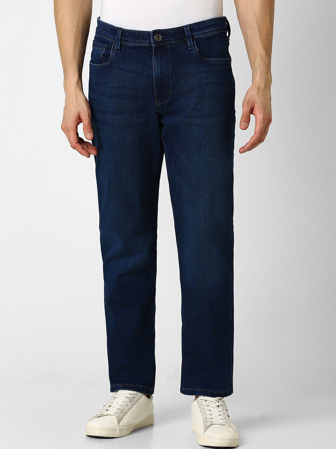 

VAN HEUSEN DENIM LABS Men Mid-Rise Clean Look Jeans, Navy blue