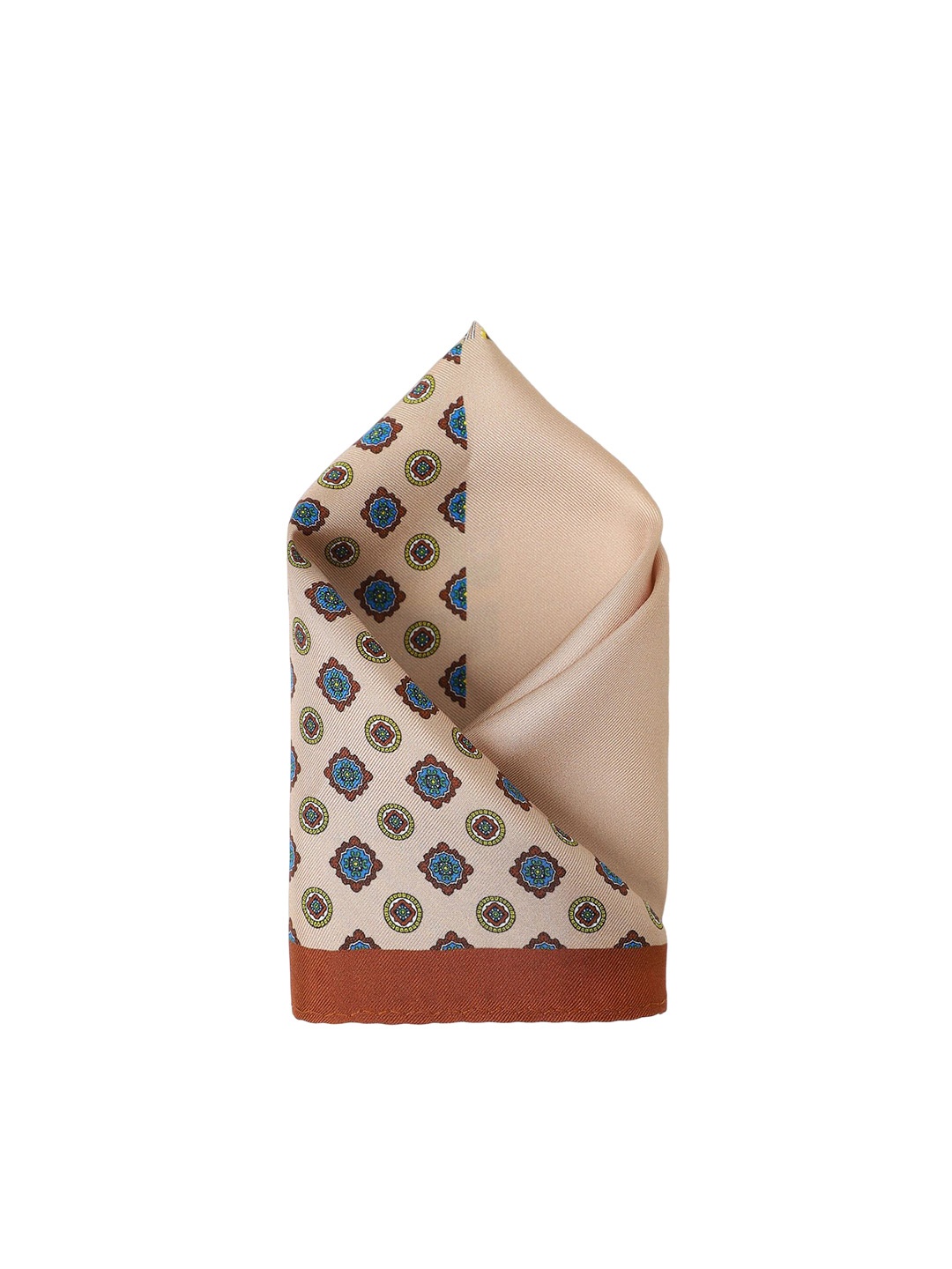 

Van Heusen Printed Microfiber Pocket Square, Beige