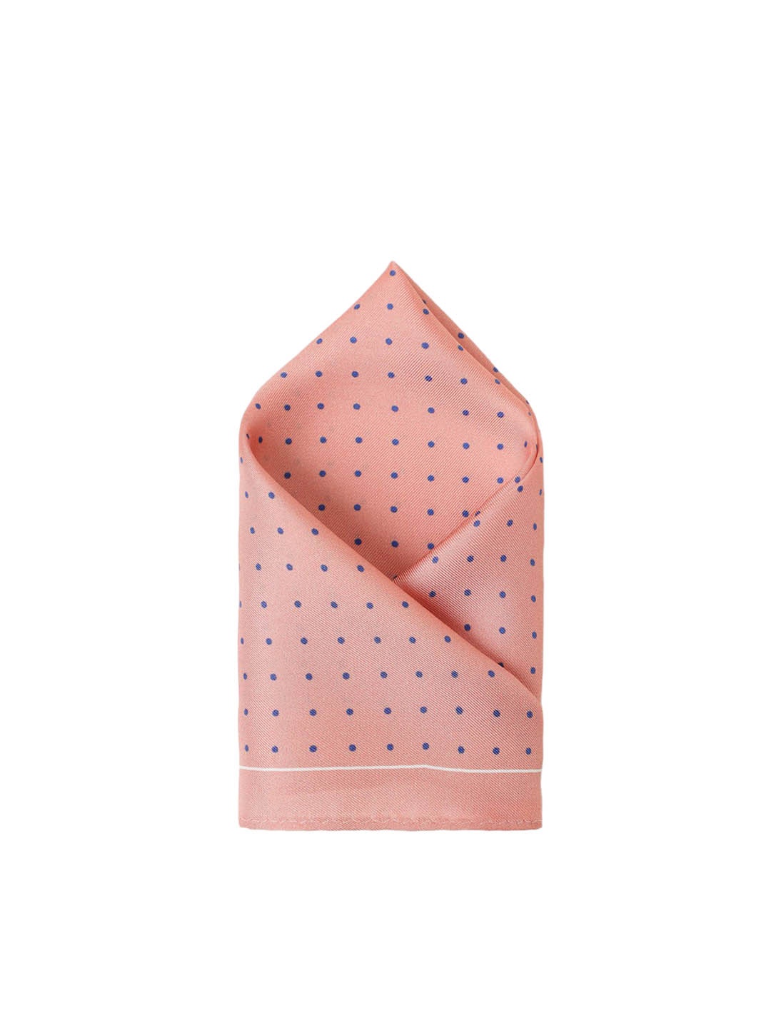 

Van Heusen Polka Dots Printed Microfiber Pocket Square, Peach