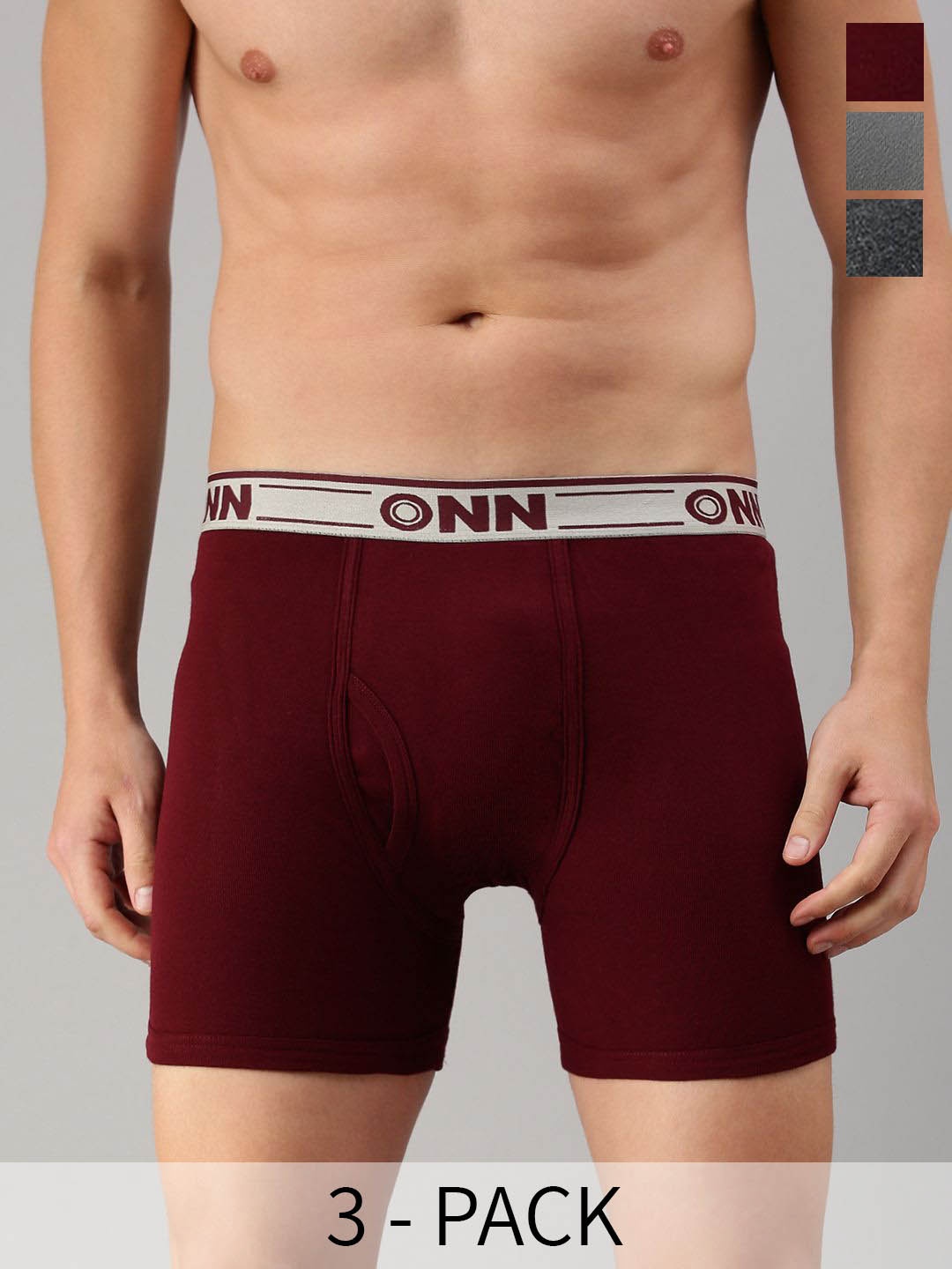 

ONN Pack of 3 Assorted Breathability Trunks-ONN_357_AST3_3PC