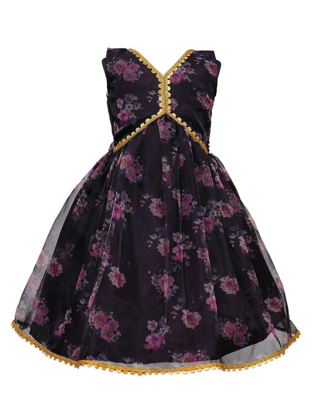 

BAESD Girls Floral Print Maxi Dress, Purple