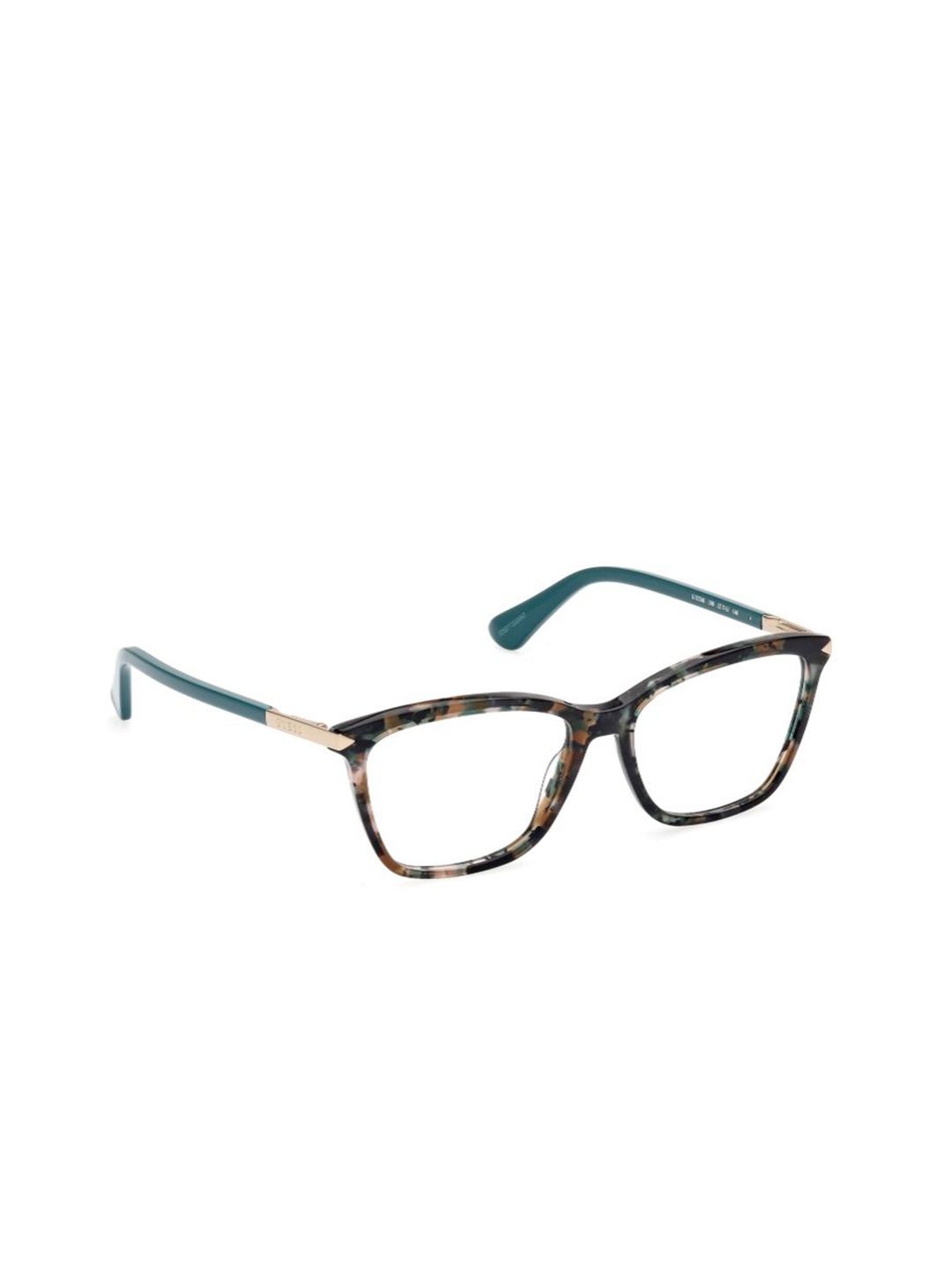 

GUESS Women Abstract Printed Full Rim Square Frames, Green