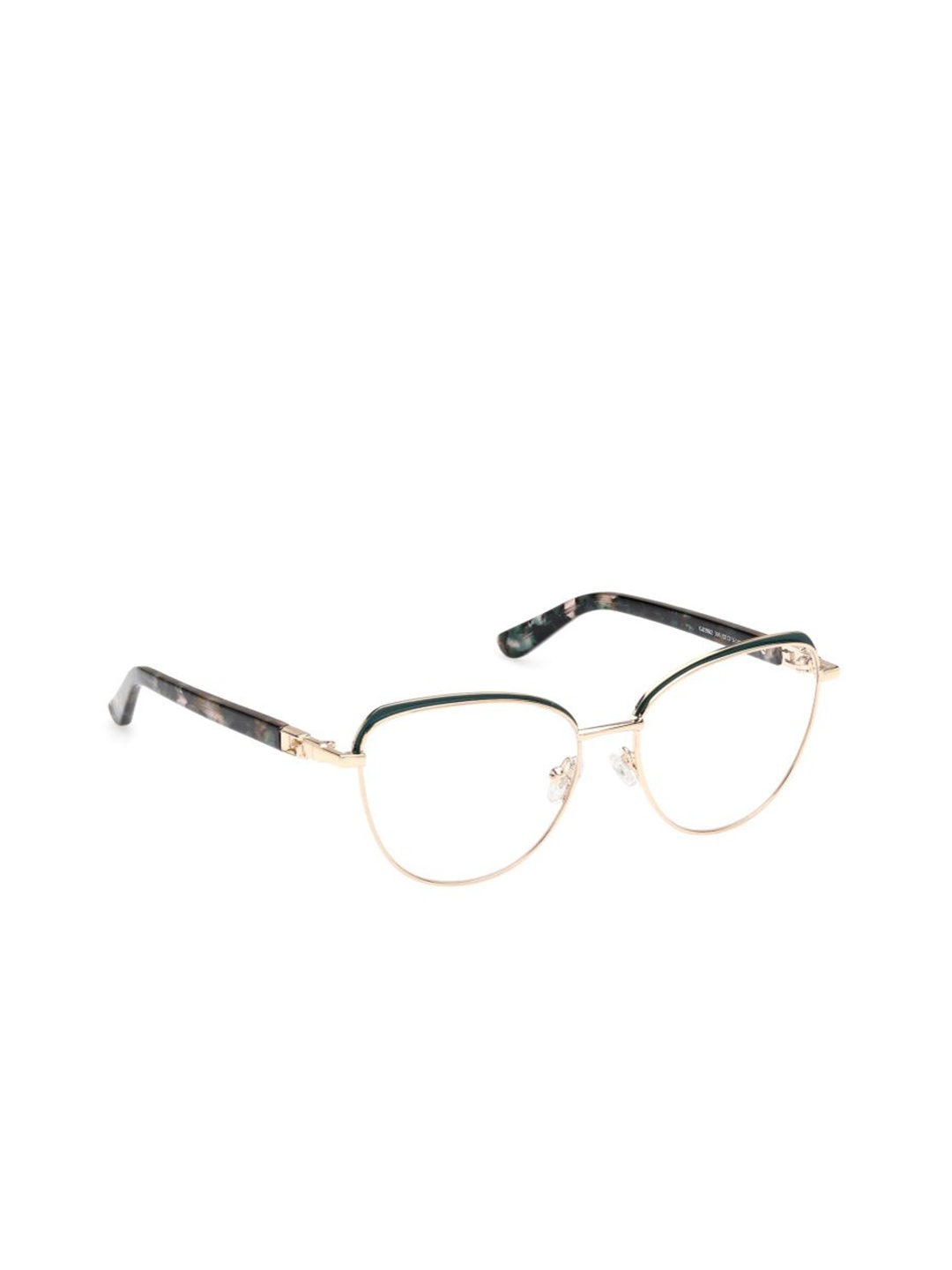 

GUESS Women Full Rim Cateye Frames, Gold