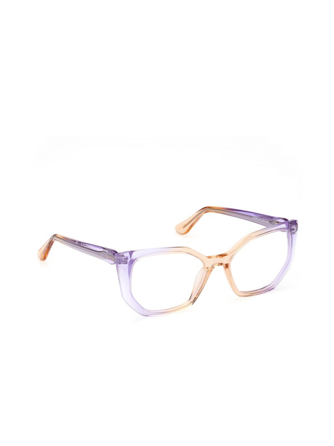

GUESS Women Colourblocked Full Rim Cateye Frames, Purple