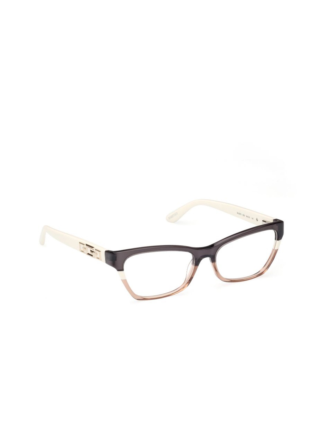 

GUESS Women Full Rim Rectangle Frames, Transparent