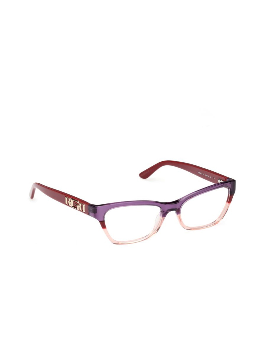 

GUESS Women Abstract Printed Full Rim Rectangle Frames, Brown