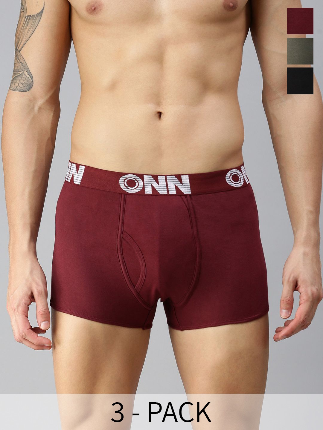 

ONN Pack Of 3 Assorted Breathability Trunks ONN_OR154_AST1_3PC