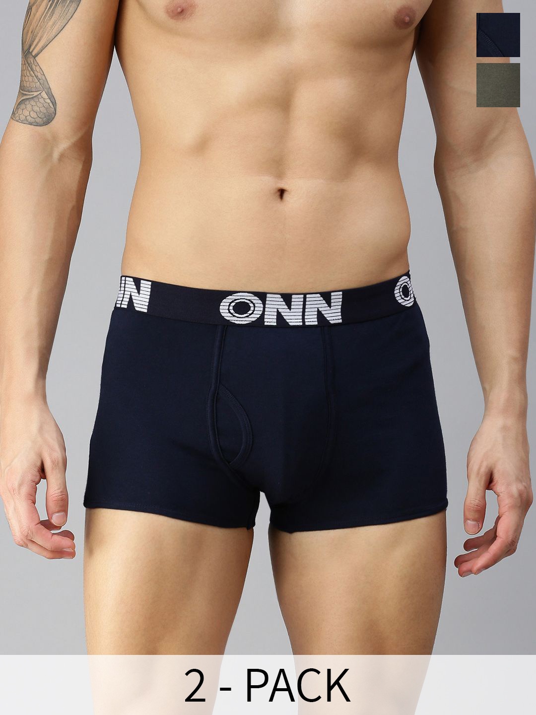 

ONN Pack Of 3 Assorted Pure Cotton Trunks -ONN_OR154_AST3_3PC