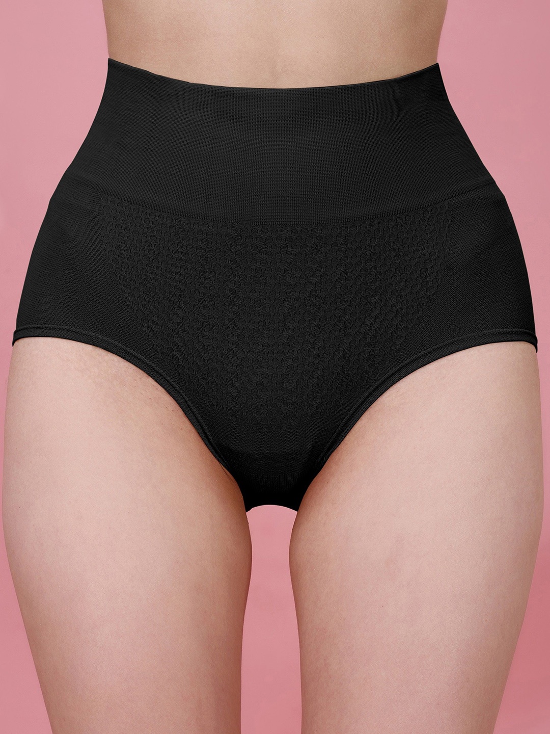 

Trendmalls High Waisted Anti Rolling Tummy Shaper, Black