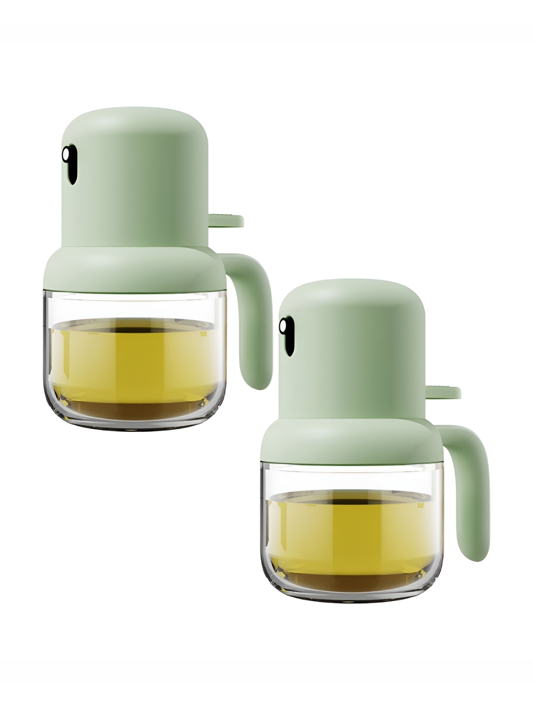 

P-Plus International Green & Transparent 2 Pieces Glass Oil Sprayer-180 ml each