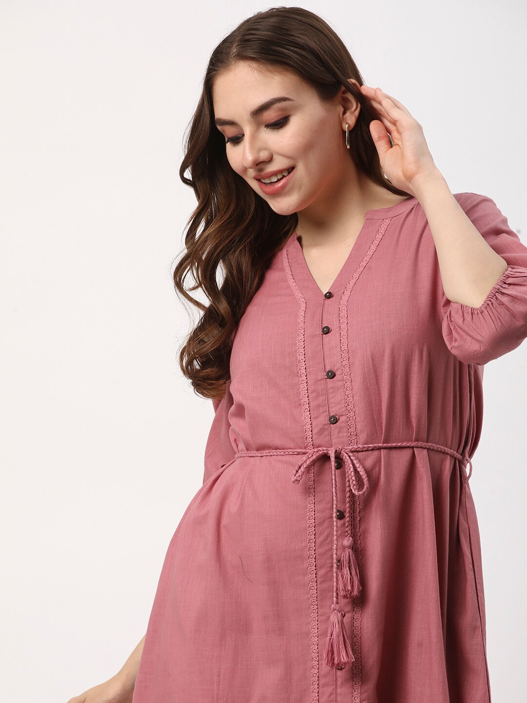 

R&B Shirt Dress, Pink