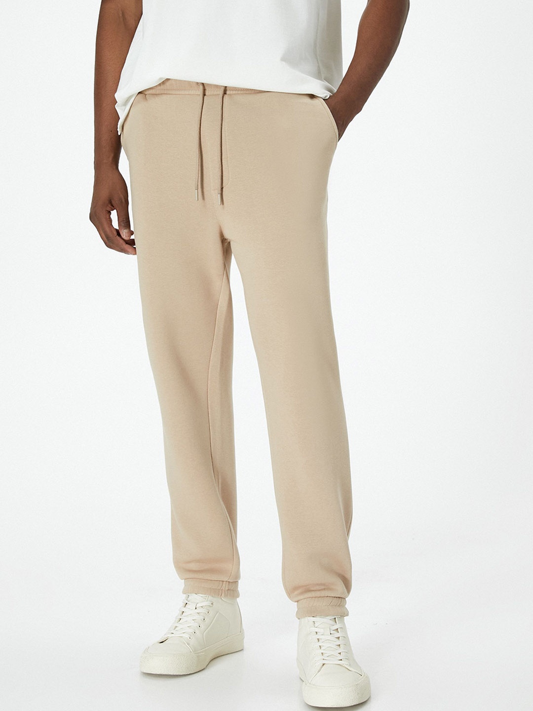 

Koton Men Mid Rise Track Pants, Beige