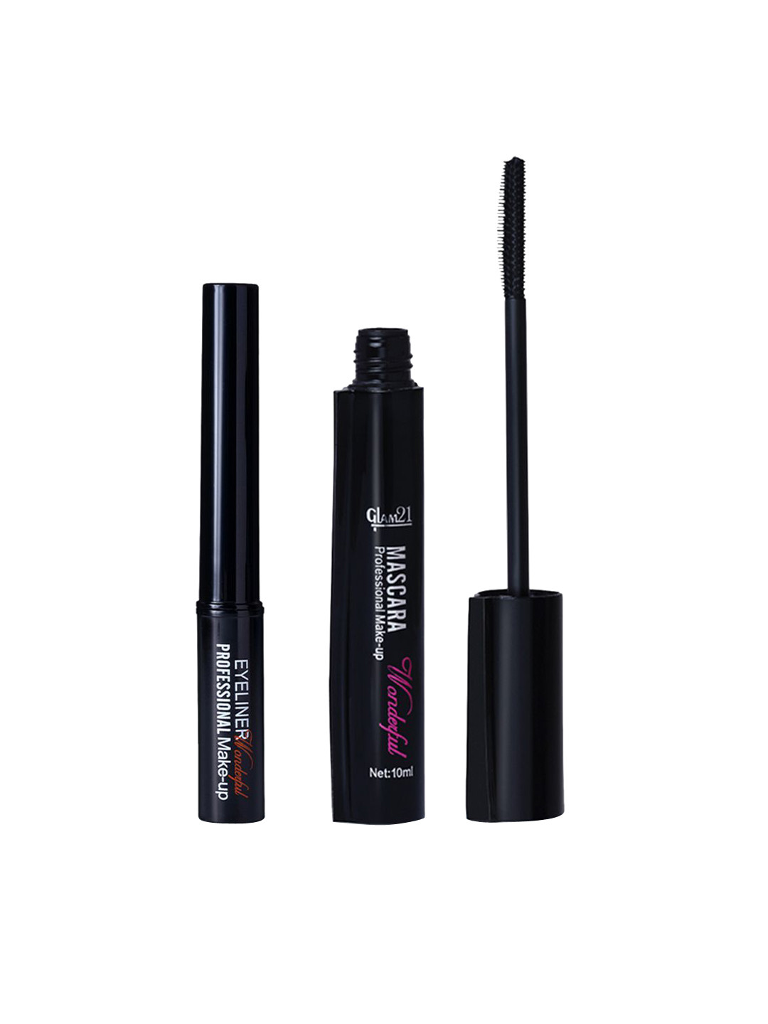 

GLAM21 Professional Makeup Mascara & Eyeliner Combo - 100ml, Black