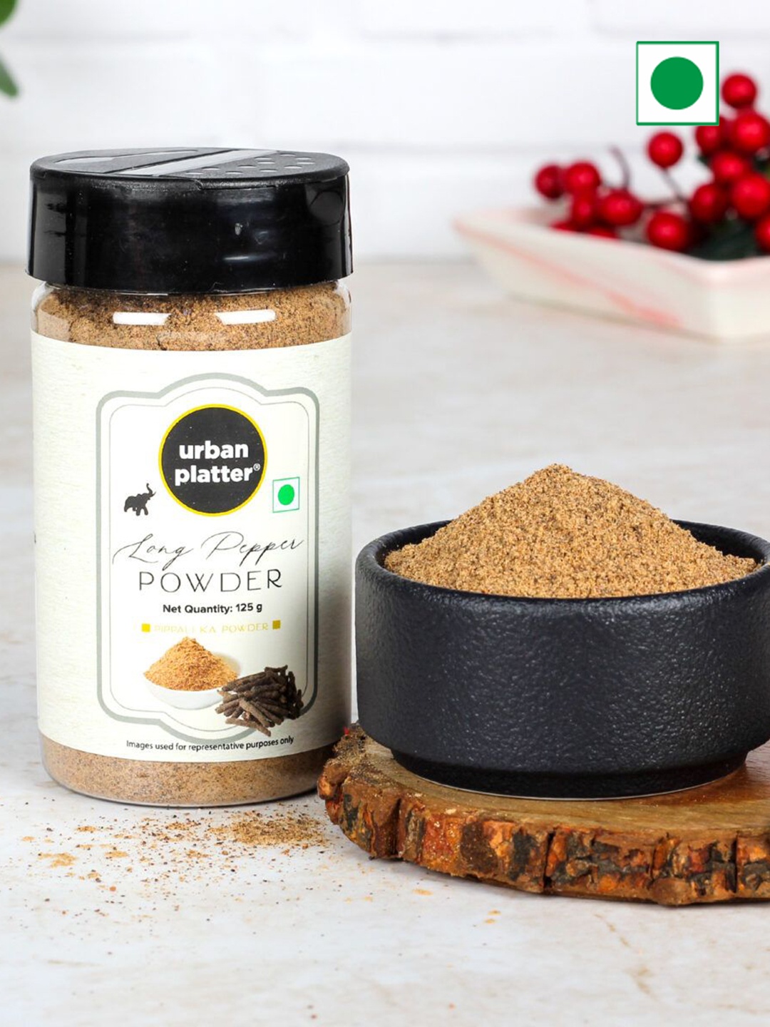

URBAN PLATTER Long Pepper Powder, 125g, Brown