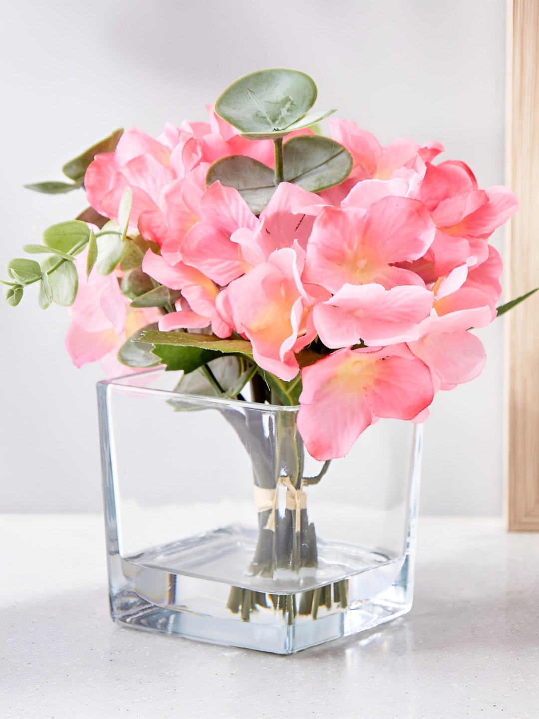 

Home Centre Pink Artificial Hydrangeas Flower