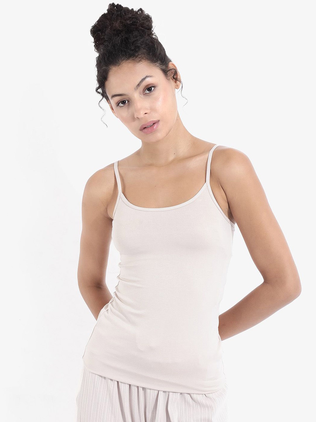 

RAREISM Sleeveless Cotton Camisoles, Beige