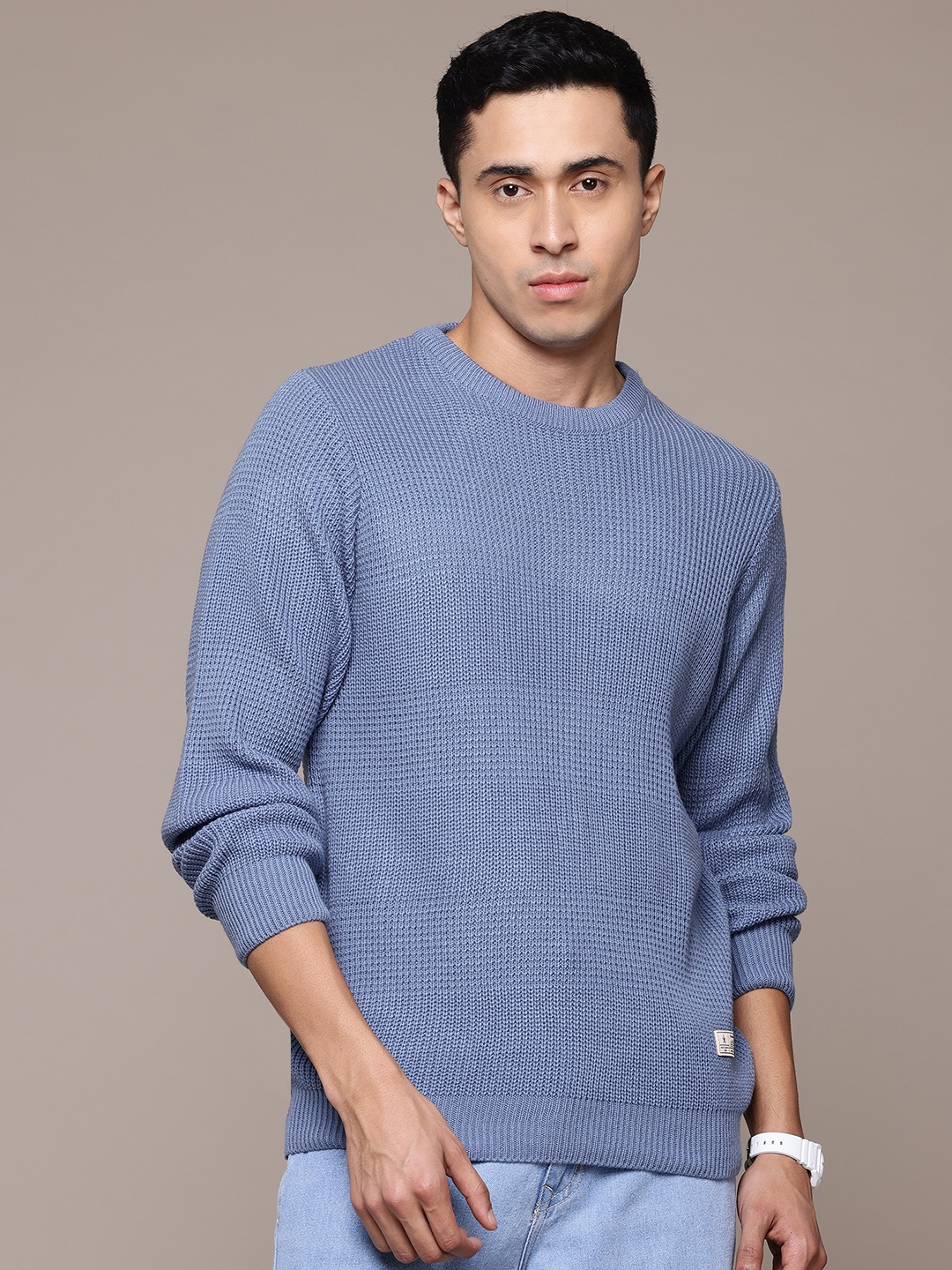 

The Roadster Lifestyle Co. Round Neck Pullover, Blue