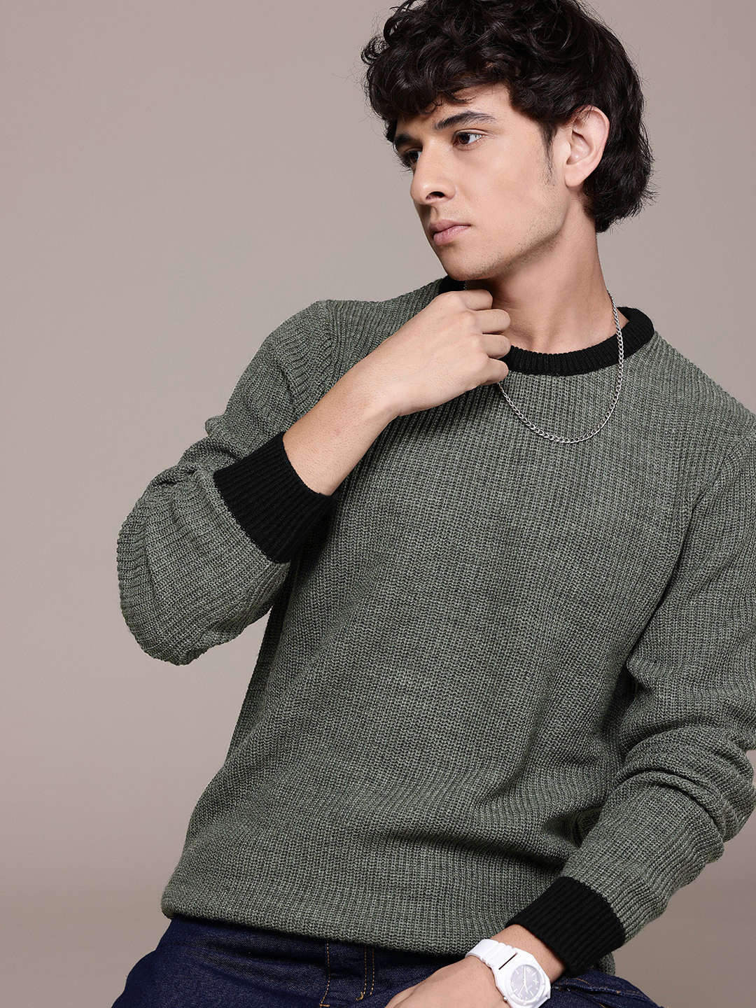 

Roadster Acrylic Pullover, Olive