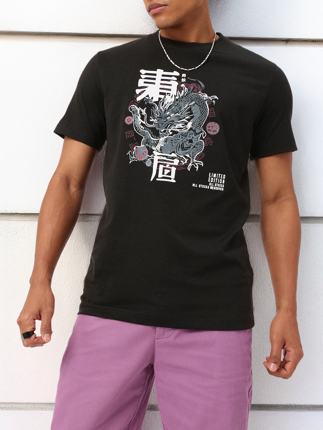 

Kook N Keech Street Grunge Graphic Printed T-Shirt, Black