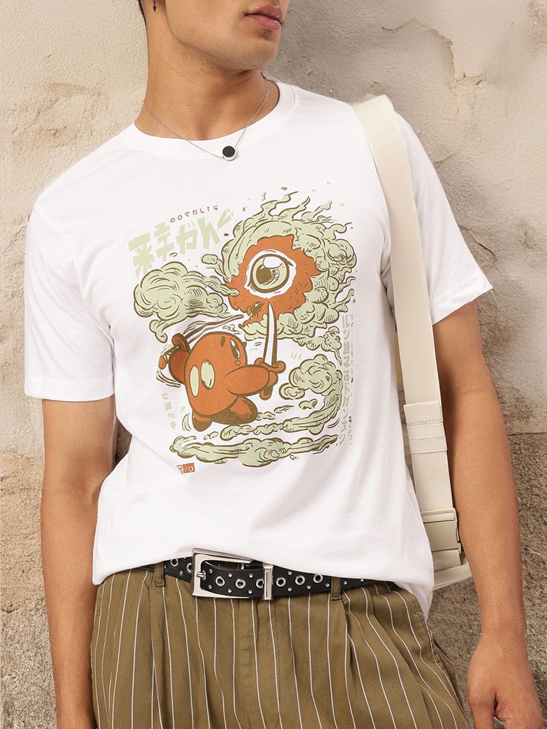 

Kook N Keech Korean Streetwear Graphic Print T-shirt, White