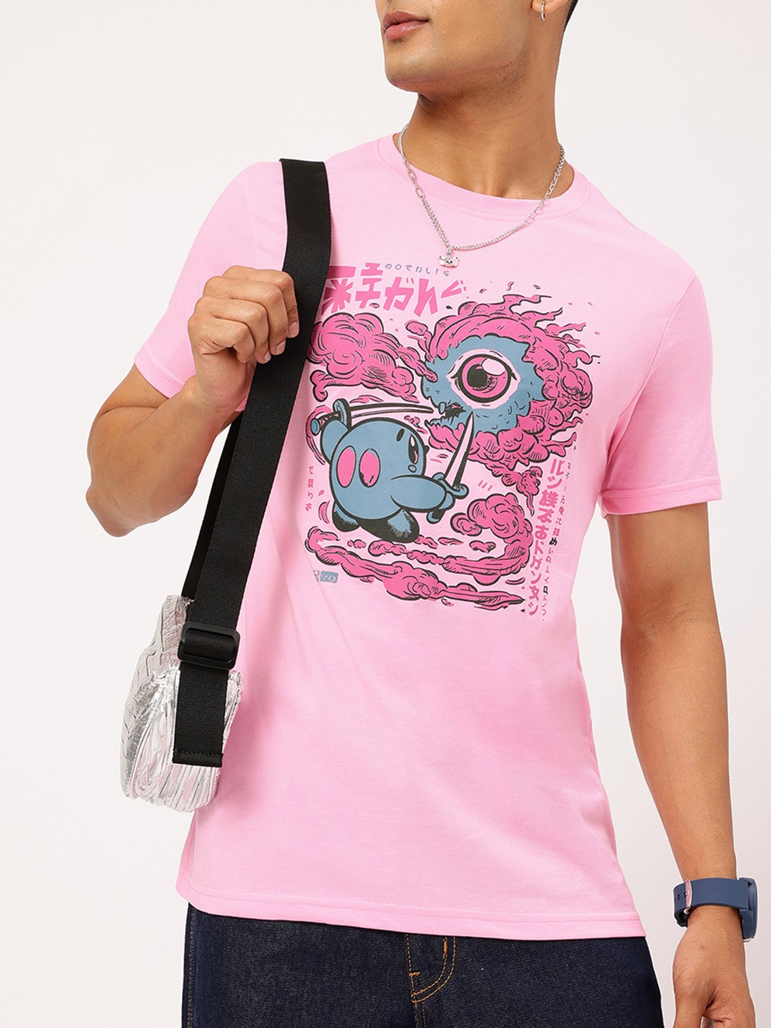 

Kook N Keech Art Attack Graphic Print T-shirt, Pink