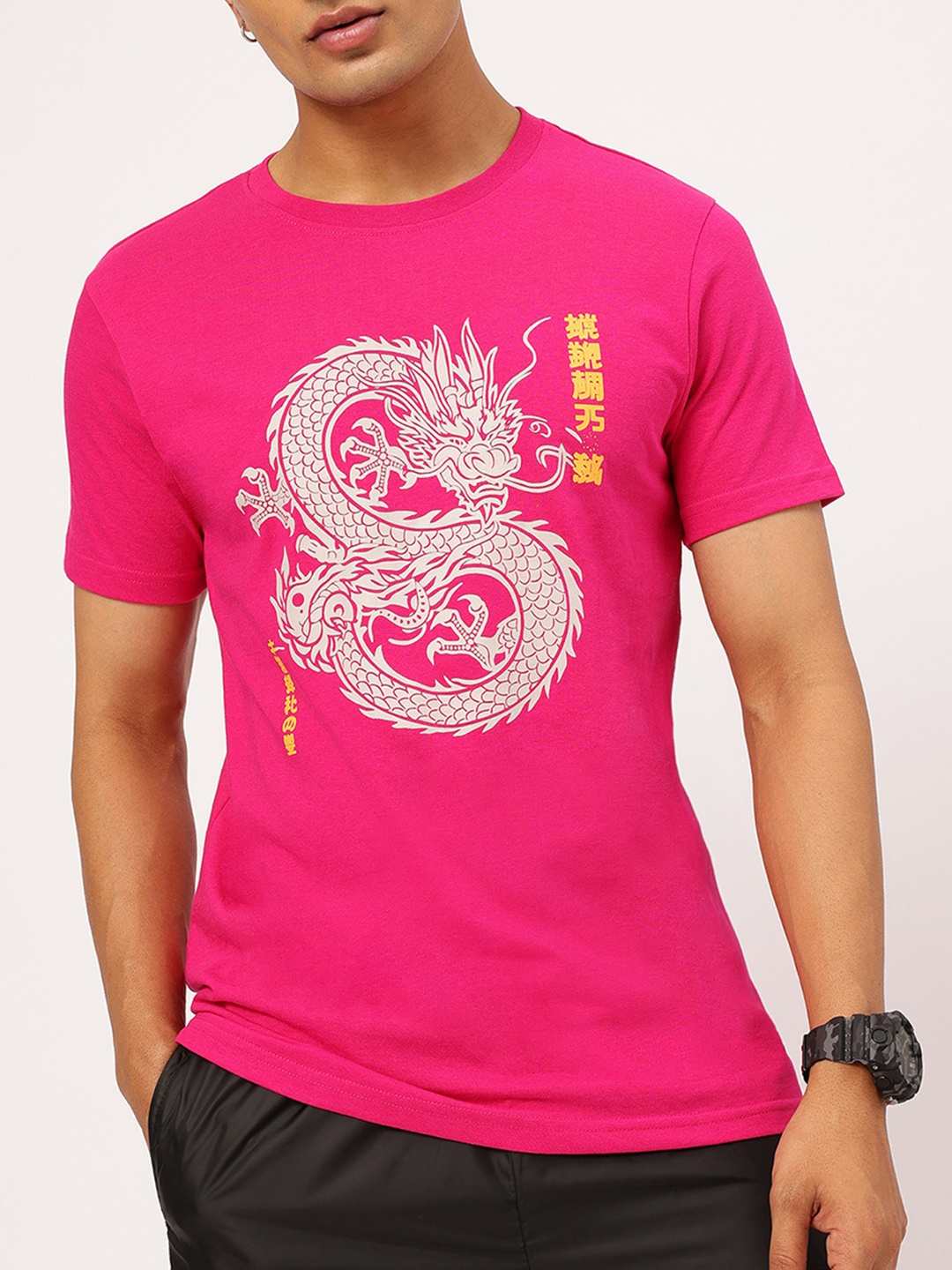 

Kook N Keech Street Staple Graphic Print T-shirt, Pink