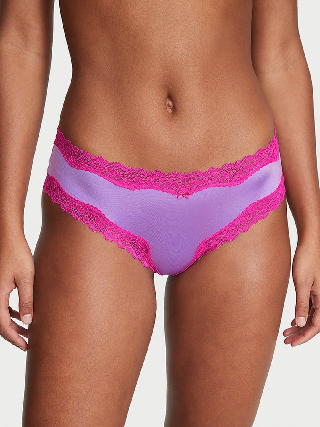 

Victoria's Secret Low-Rise Lace Basic Briefs 1124110807GL, Purple