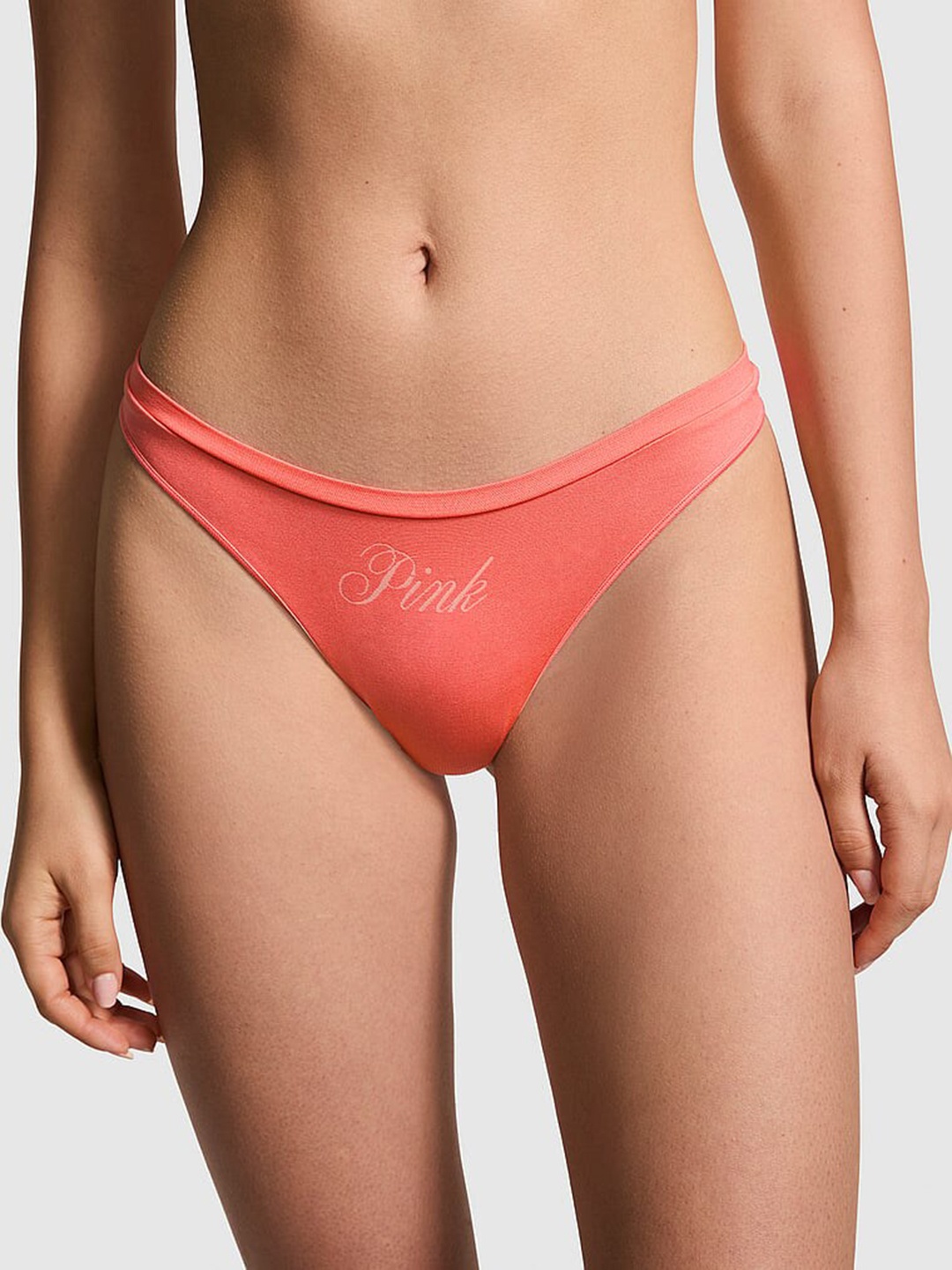 

Victoria's Secret Printed Thong Briefs 1124642848JL, Orange