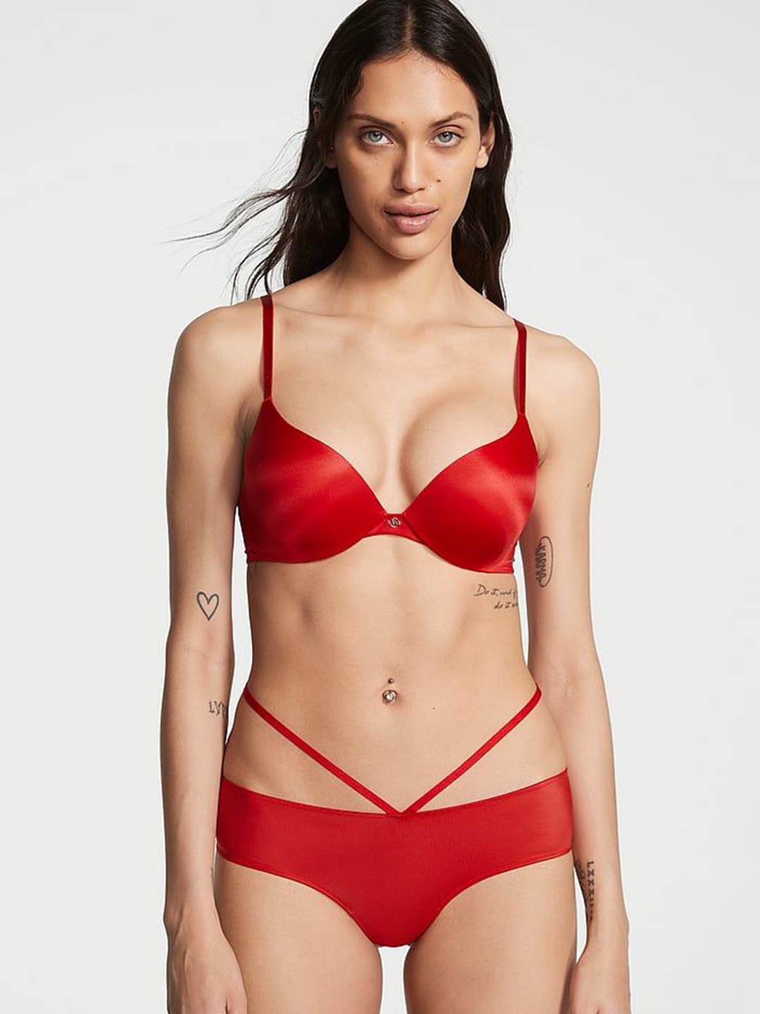 

Victoria's Secret Strappy Cheeky Panty Briefs, Red
