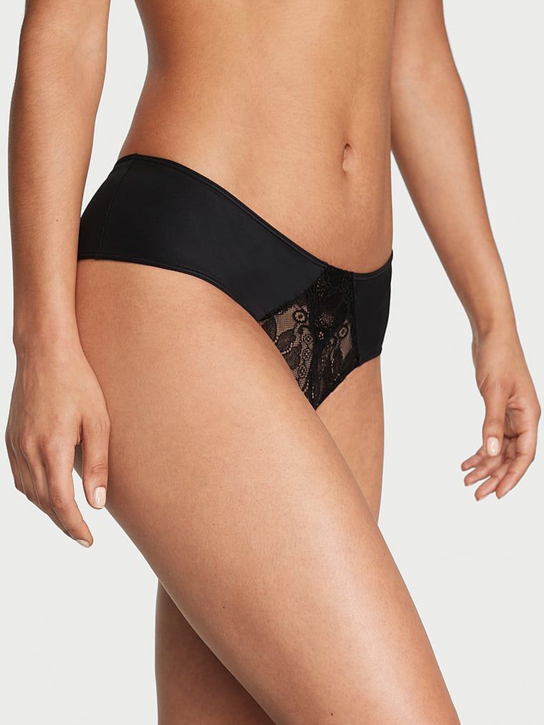 

Victoria's Secret Self Design Lace-Trim Basic Brief 1122691854A2, Black