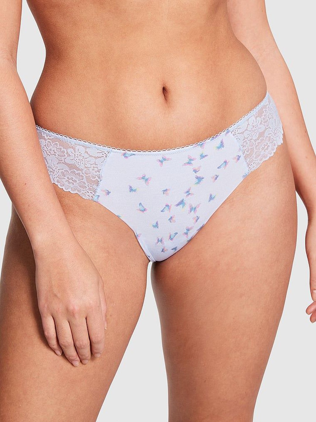 

Victoria's Secret Printed Thongs Briefs 112411186CGA, Blue
