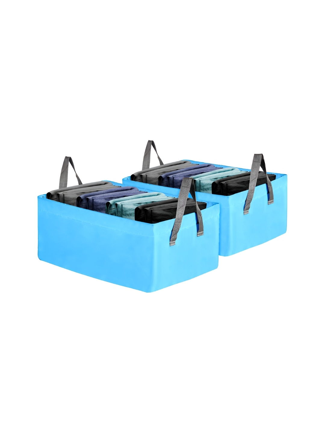 

Kuber Industries Blue 2 Pieces Multi-Utility Organisers