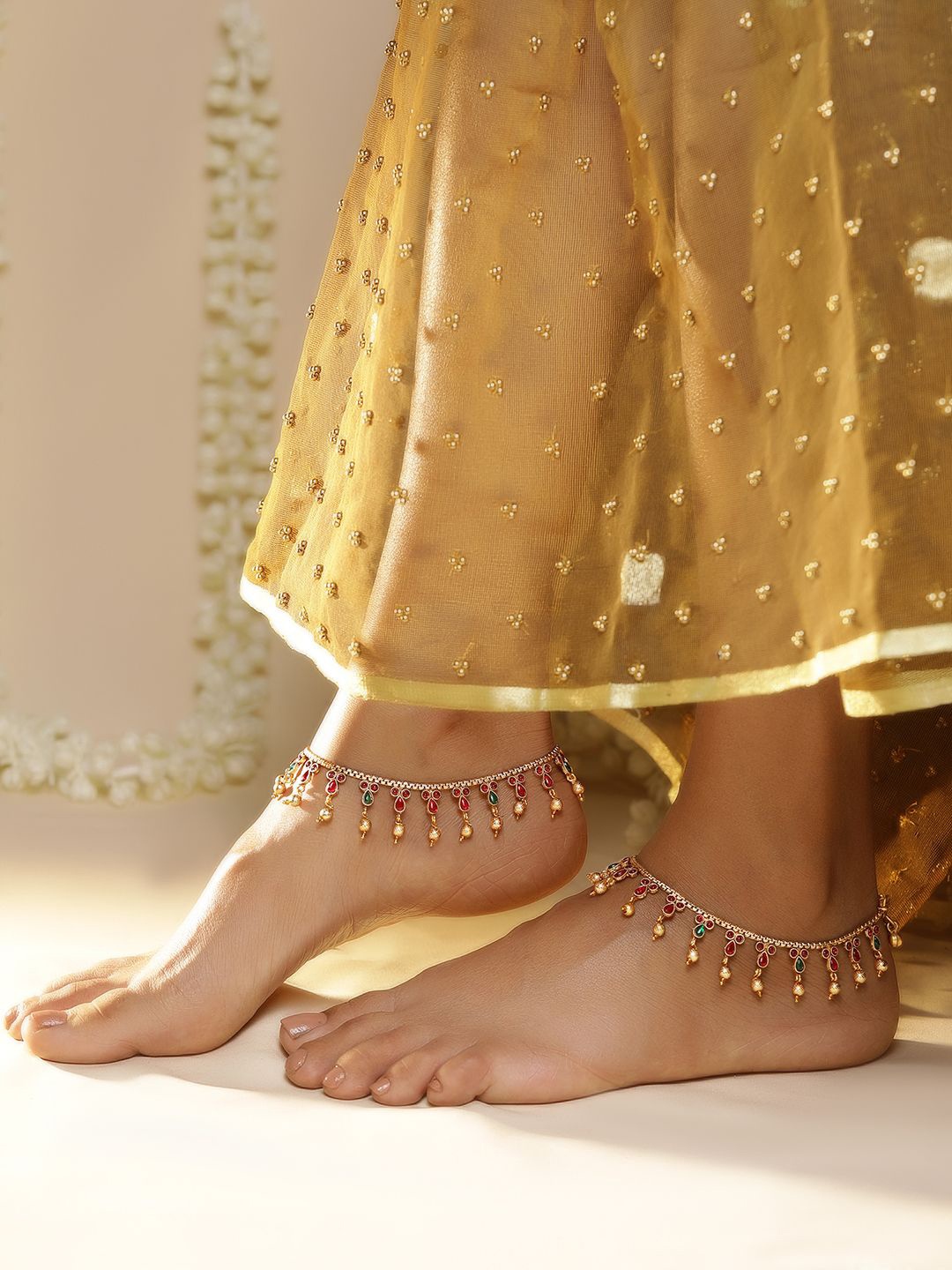 

Rubans 22KT Gold-Plated Anklet
