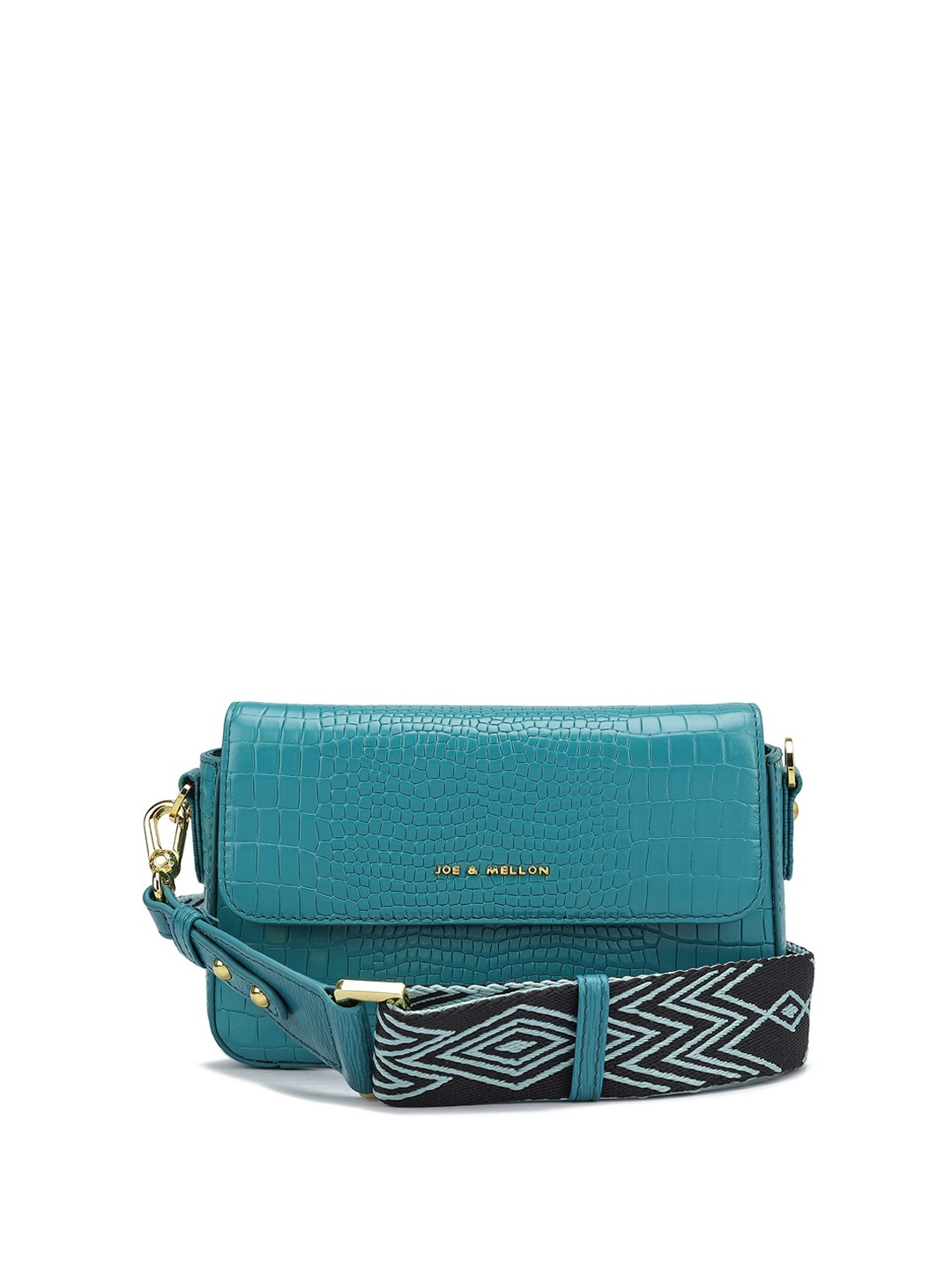 

Joe & Mellon Women Leather Structured Sling Bag, Green