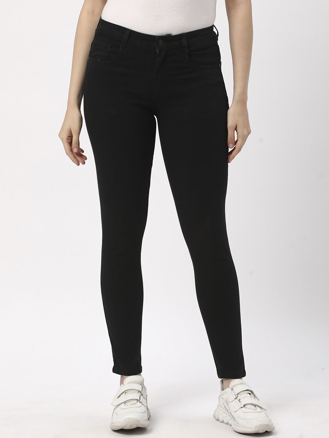 

R&B Women Skinny Fit Jeans, Black