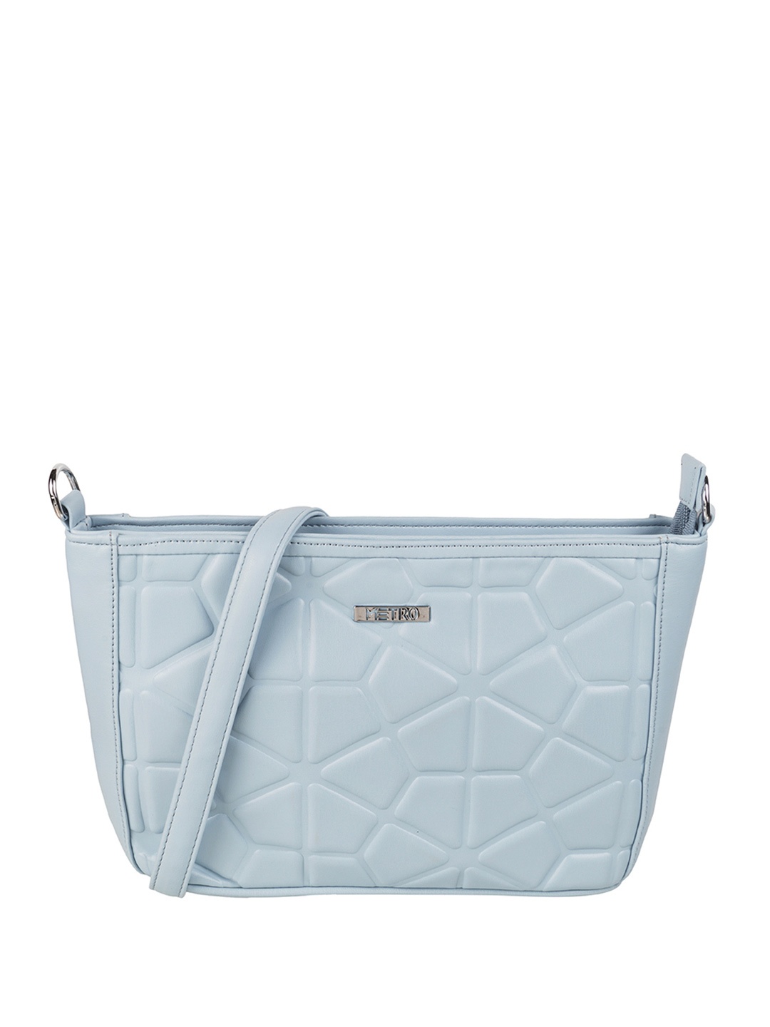 

Metro Women's Oversized Structured Sling Bag with Quilted, Blue