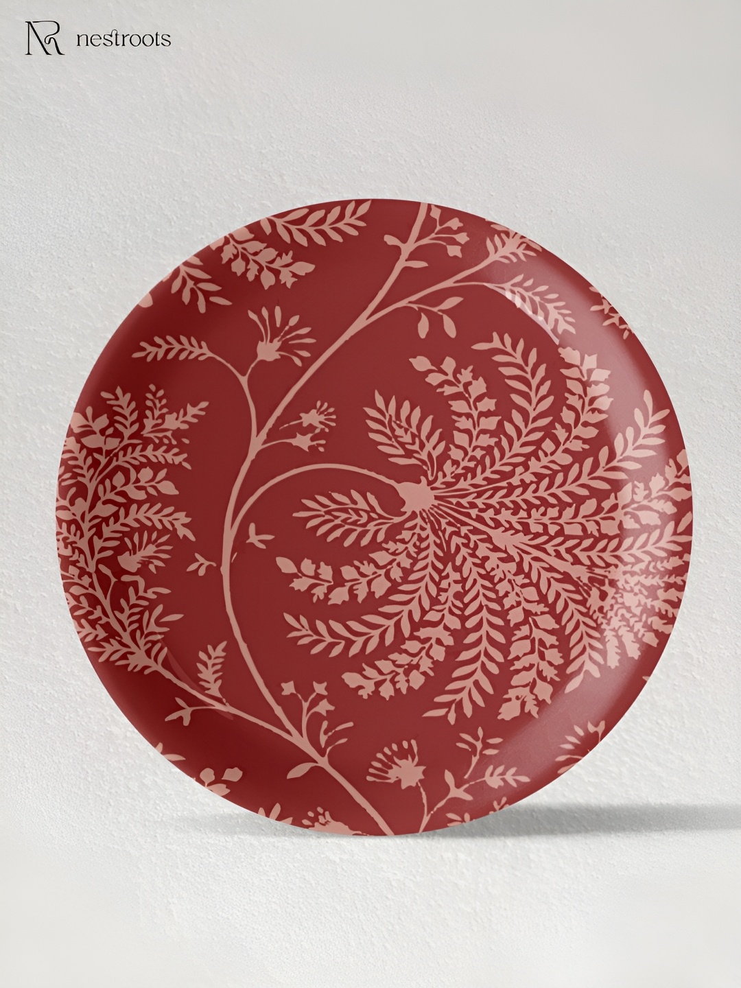 

nestroots Red & Pink Bohemian Printed Wall Plate