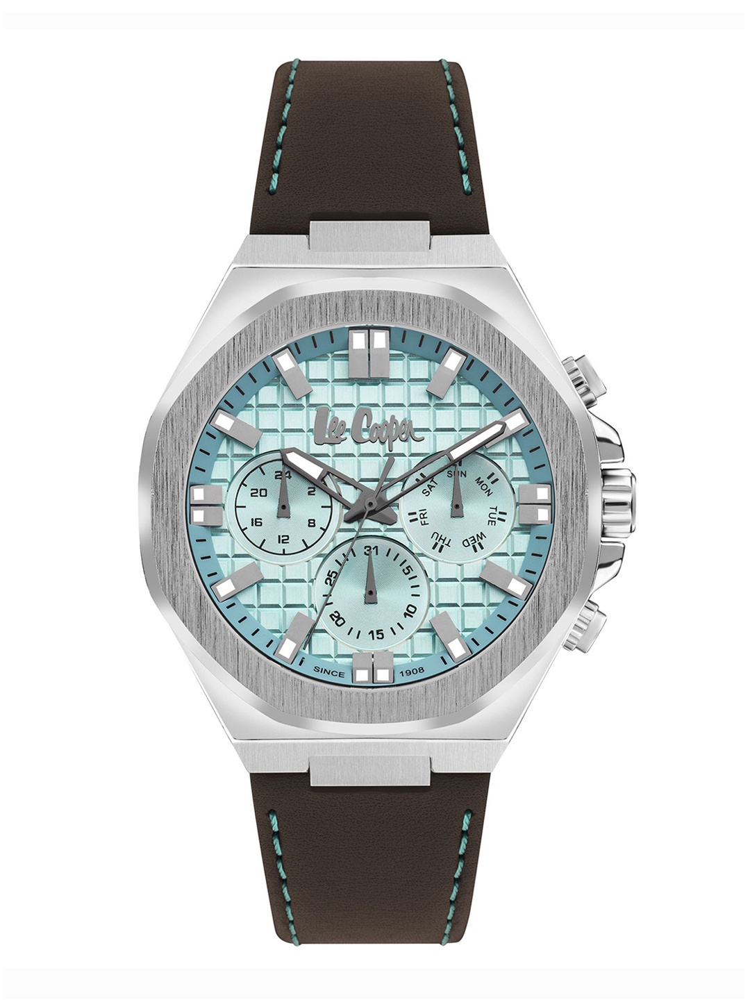 

Lee Cooper Men Dial & Leather Bracelet Style Multi Function Watch LC07983.394, Blue