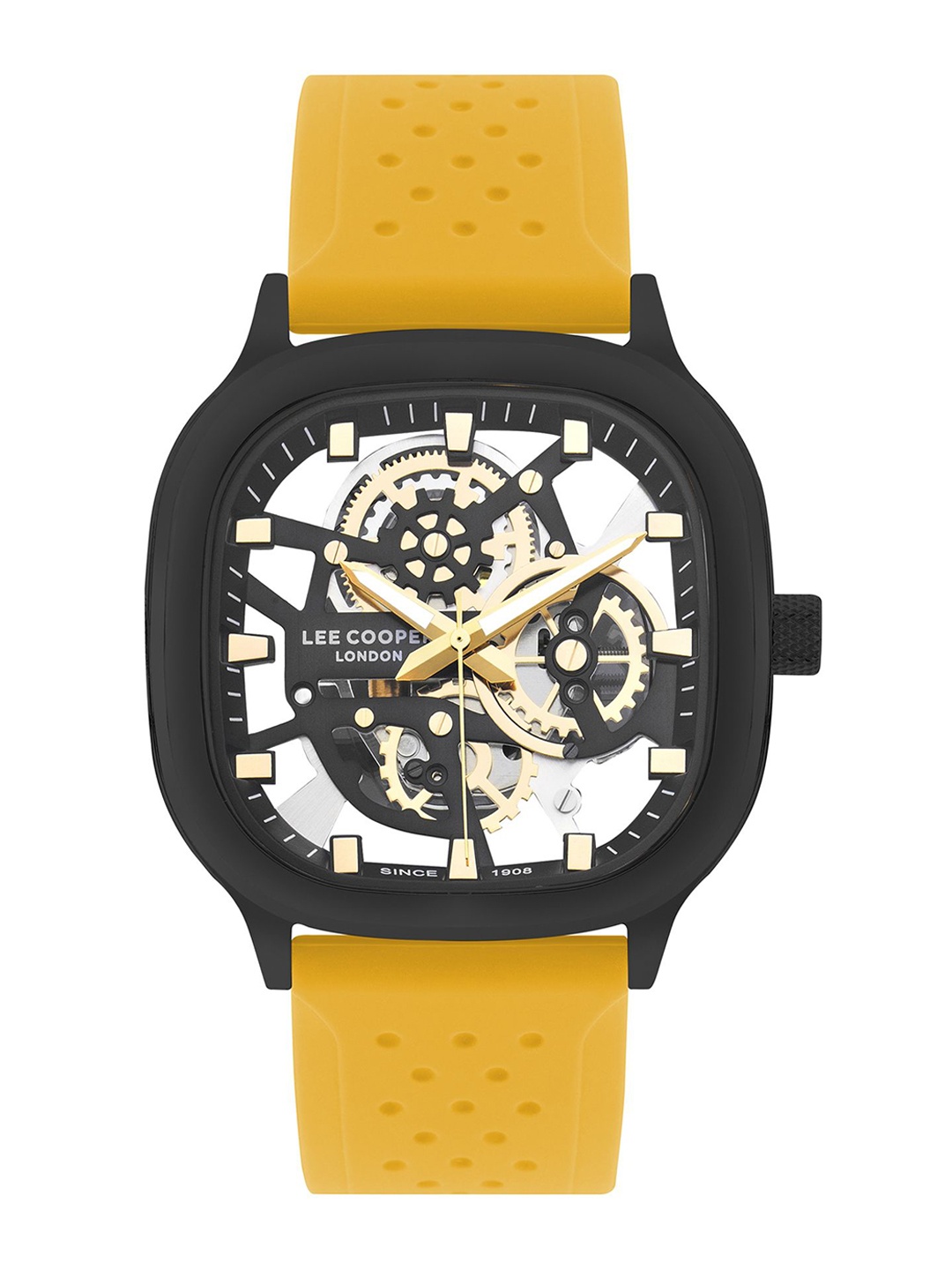 

Lee Cooper Men Brass Dial & Bracelet Style Straps Analogue Watch LC07973.357, Silver