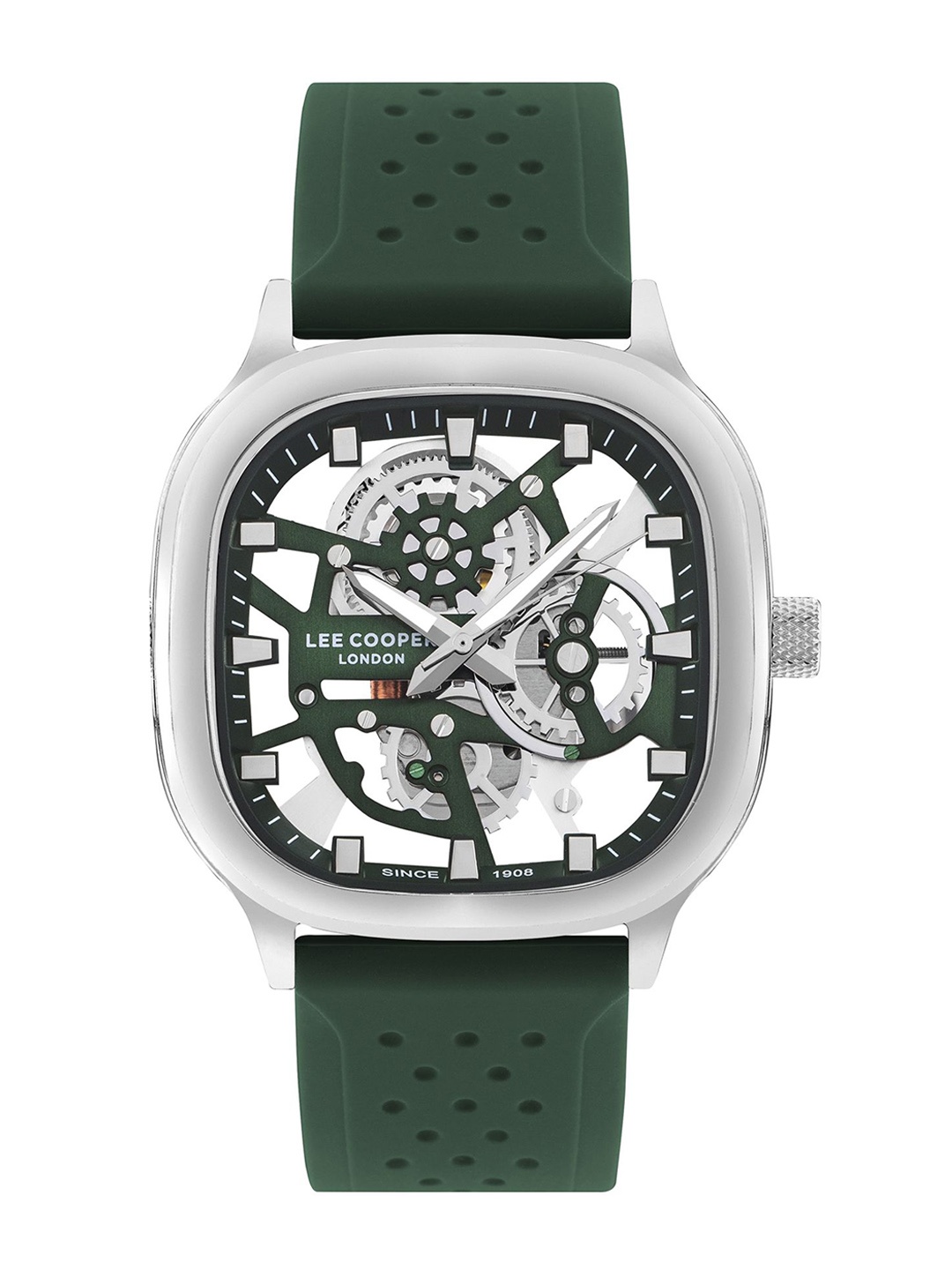 

Lee Cooper Men Brass Dial & Bracelet Style Straps Digital Watch LC07973.377, Green