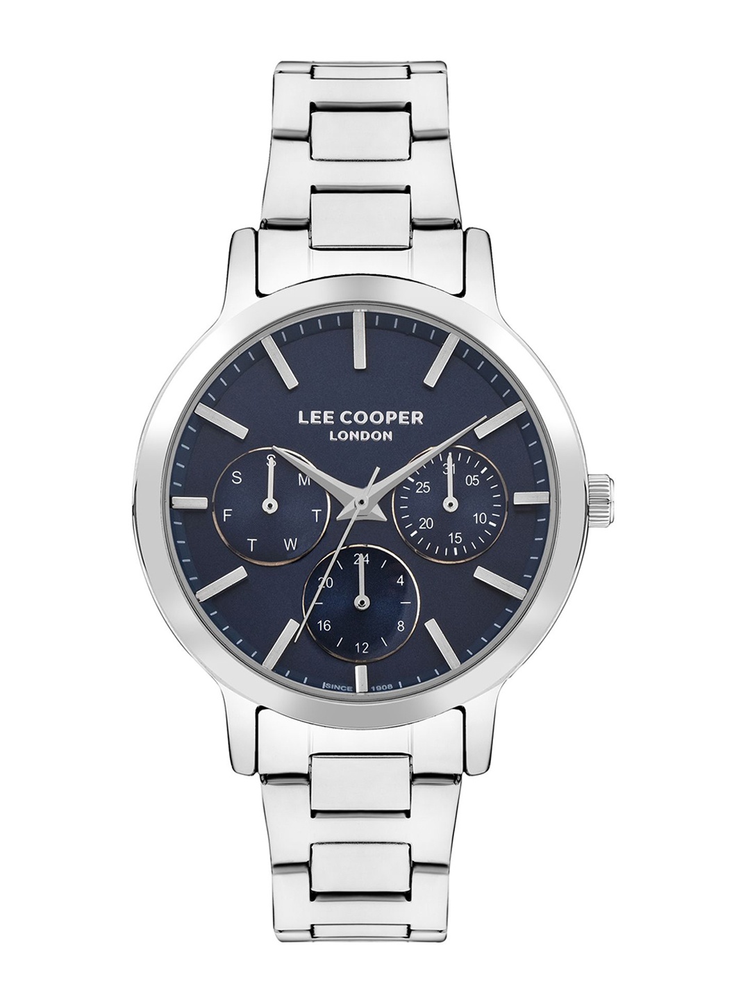 

Lee Cooper Women Dial & Bracelet Style Straps Analogue Multi Function Watch, Blue