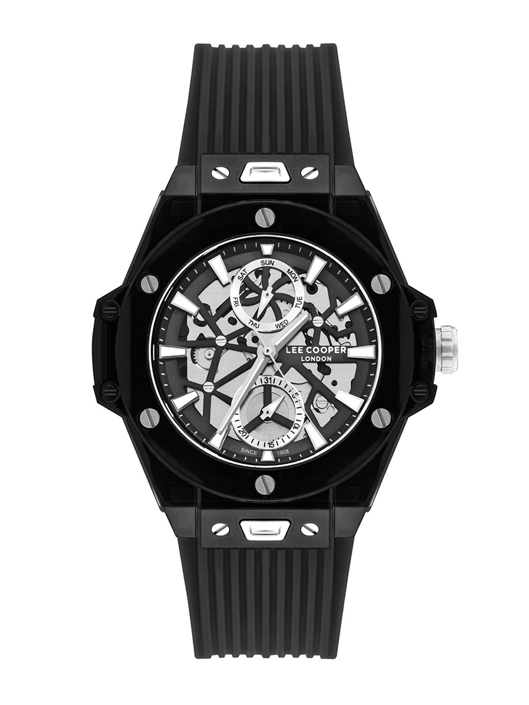 

Lee Cooper Men Dial & Bracelet Style Straps c LC07975.651, Black