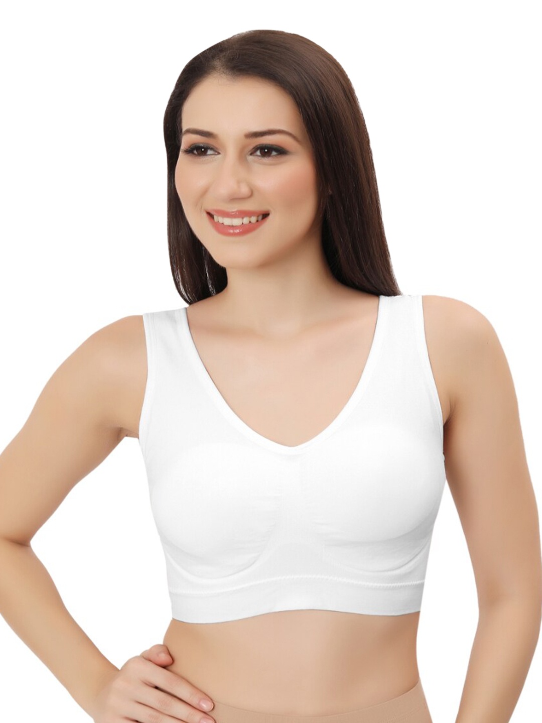 

Bella Voste Full Coverage Removable Padding T-shirt Bra With All Day Comfort, White