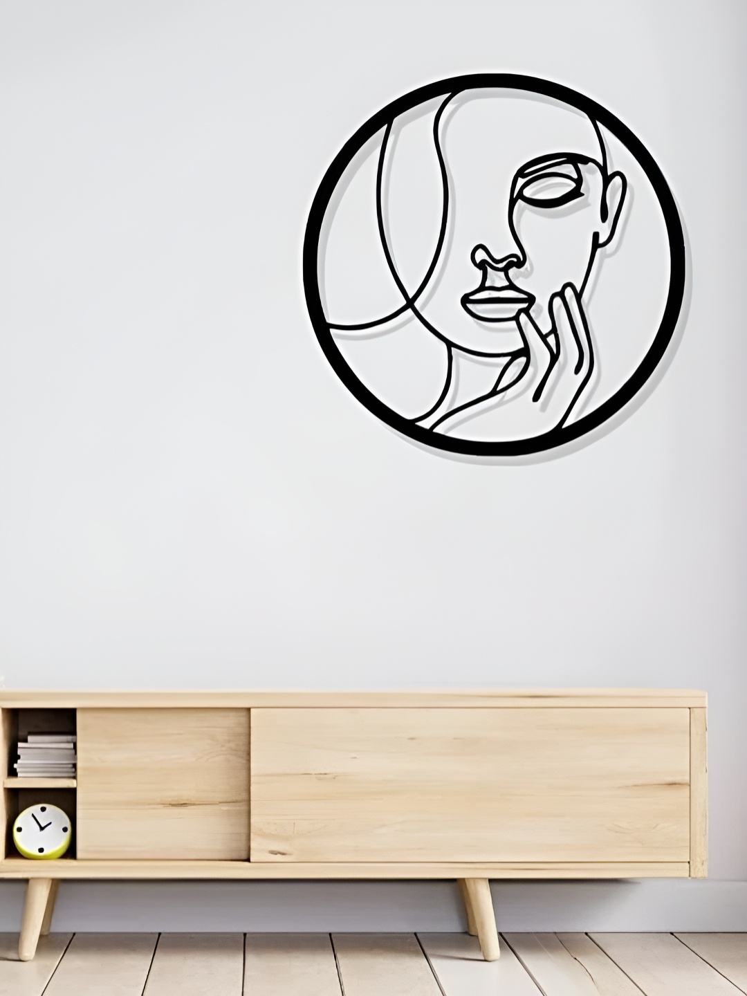 

Artrooms Girl Metal Wall Art, Black