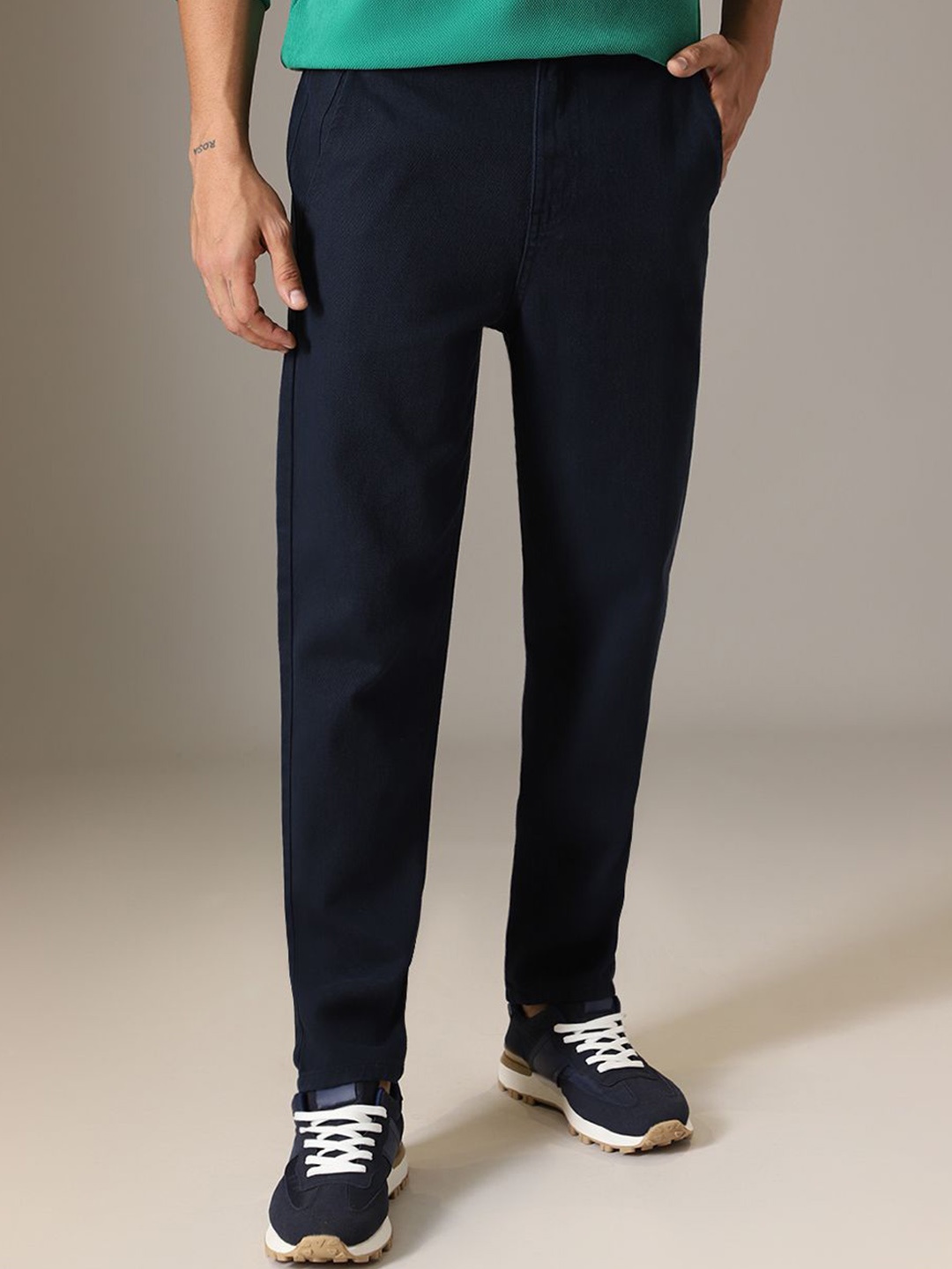 

Banana Club Men Relaxed Trousers, Navy blue