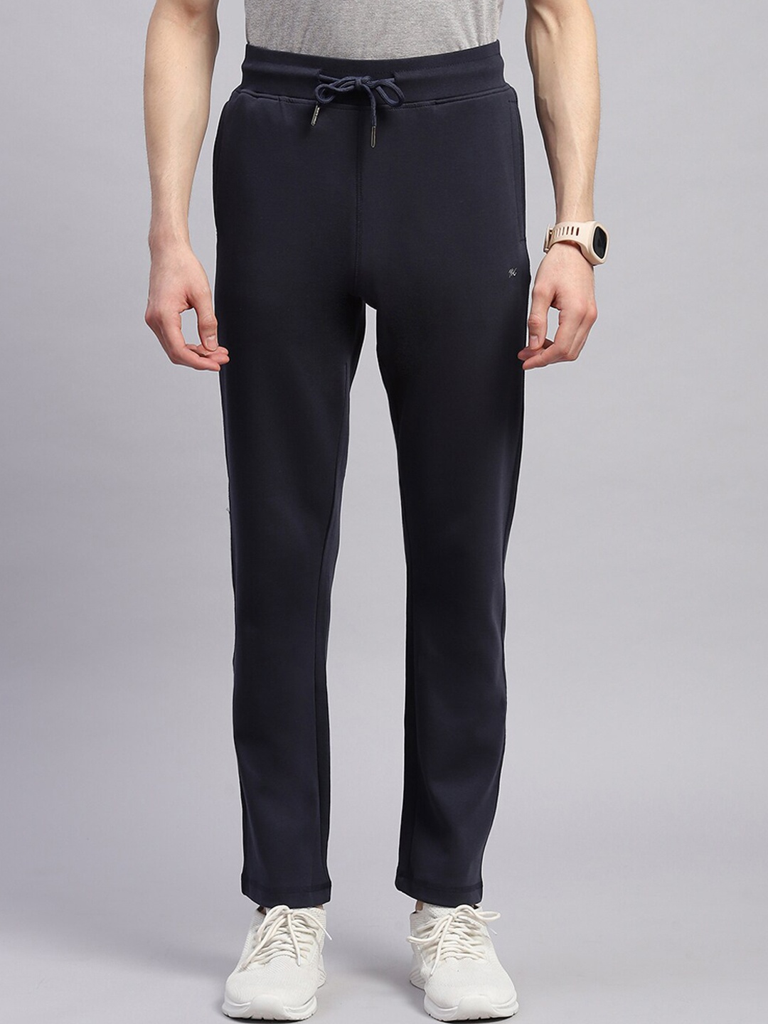 

Monte Carlo Men Mid-Rise Track Pants, Navy blue